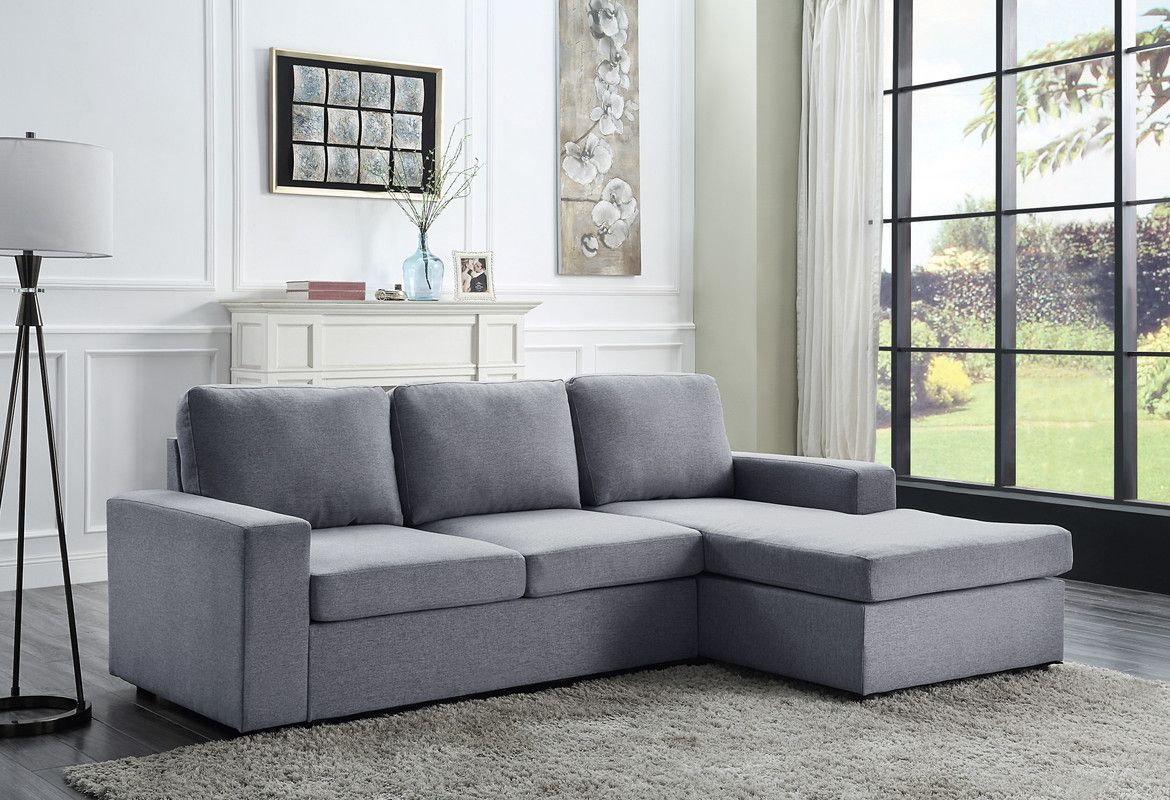 Keone Grey Line Reversible Sectional