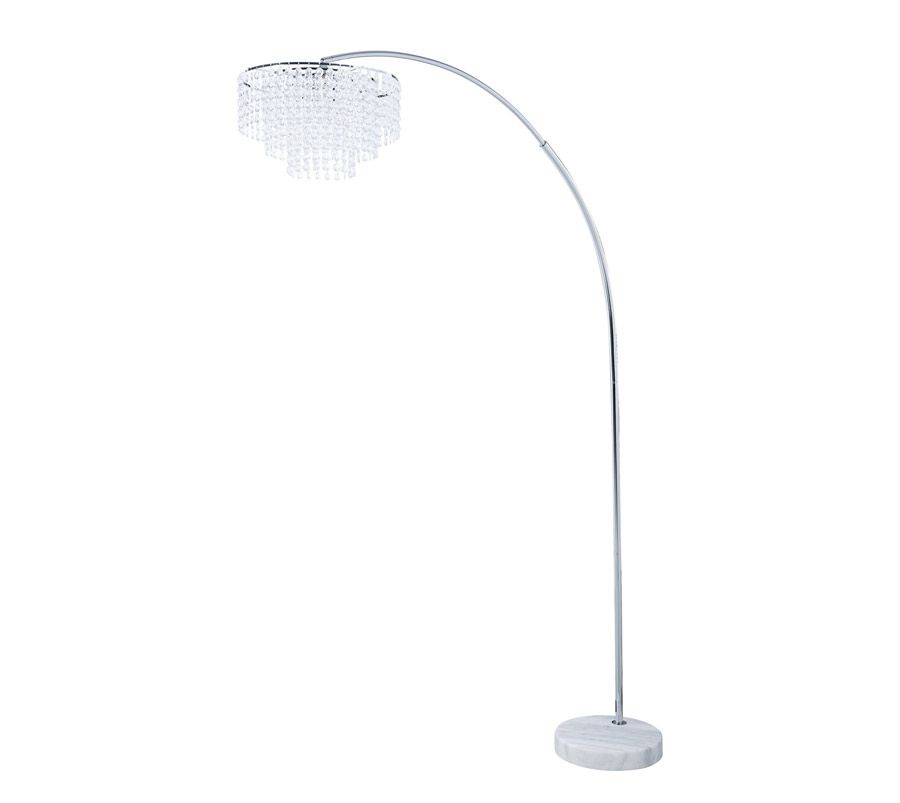 Kimmy Floor Lamp With Crystal Shade