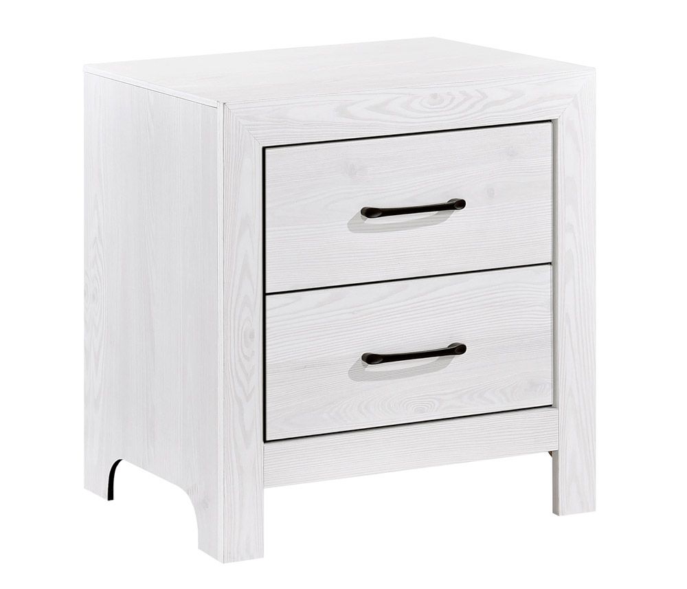 Kloten Rustic White Finish Night Stand