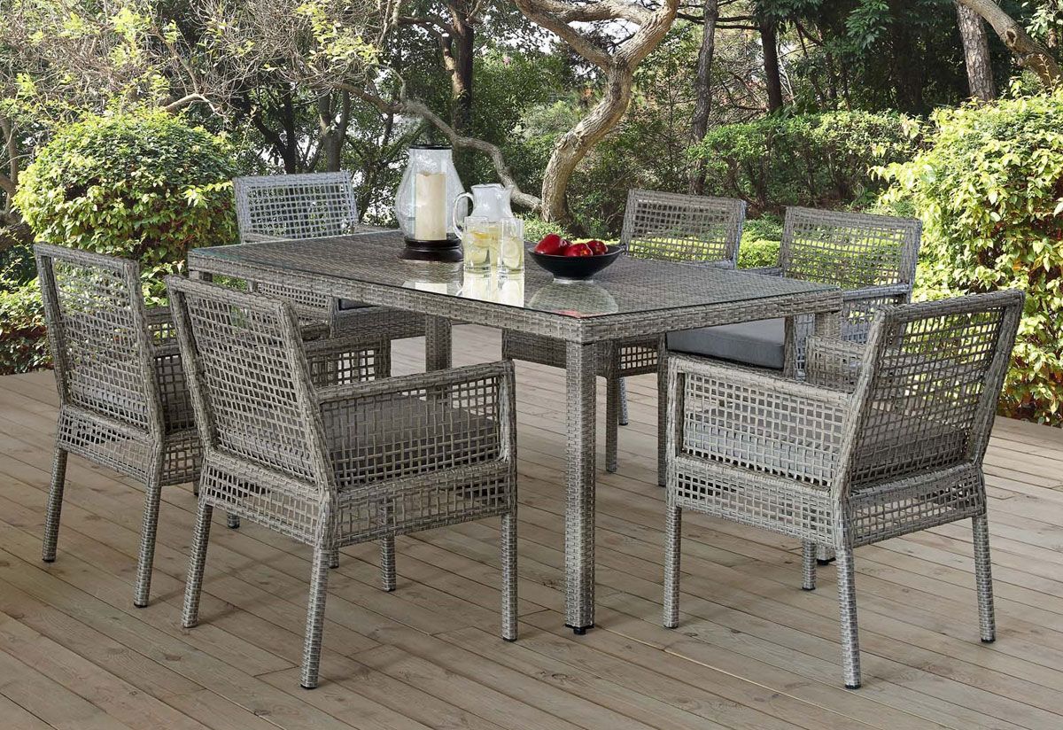 Lark 7-Piece Outdoor Table Set