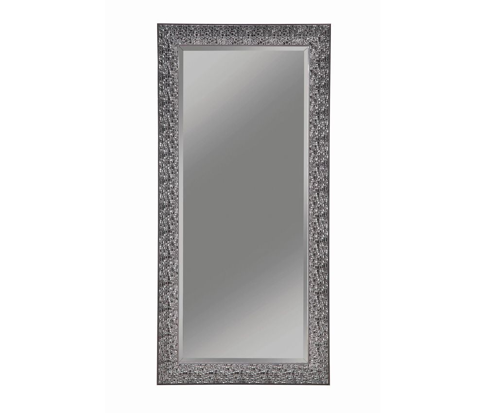 Lilu Floor Mirror With Black Mosaic Frame