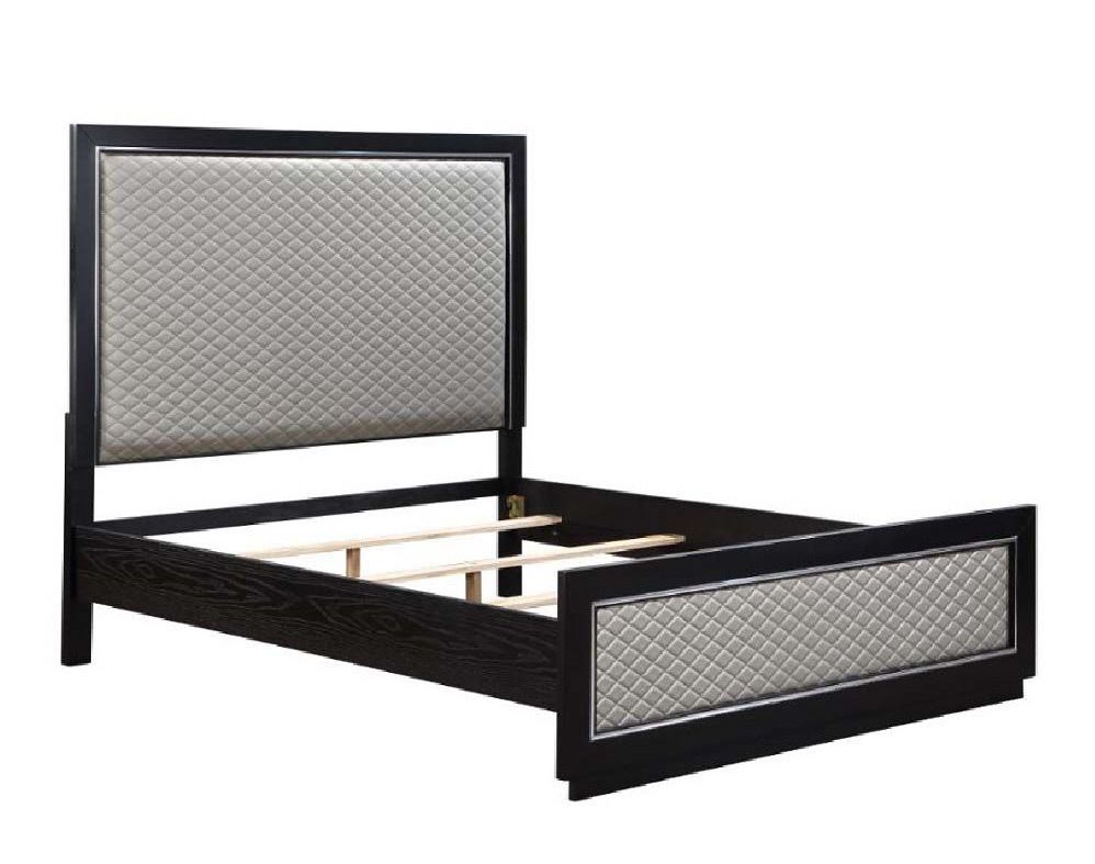 Lottie Black and Silver Bed