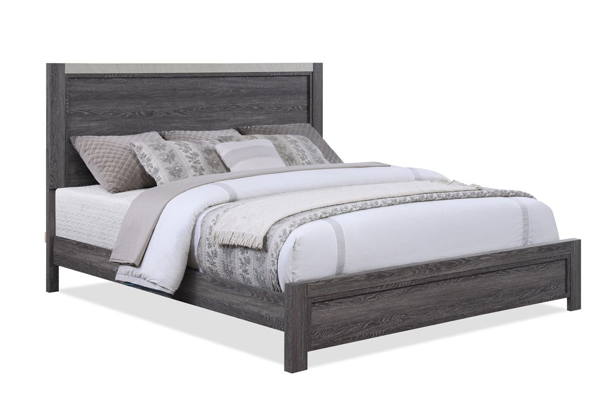 Loudon Rustic Grey Finish Bed