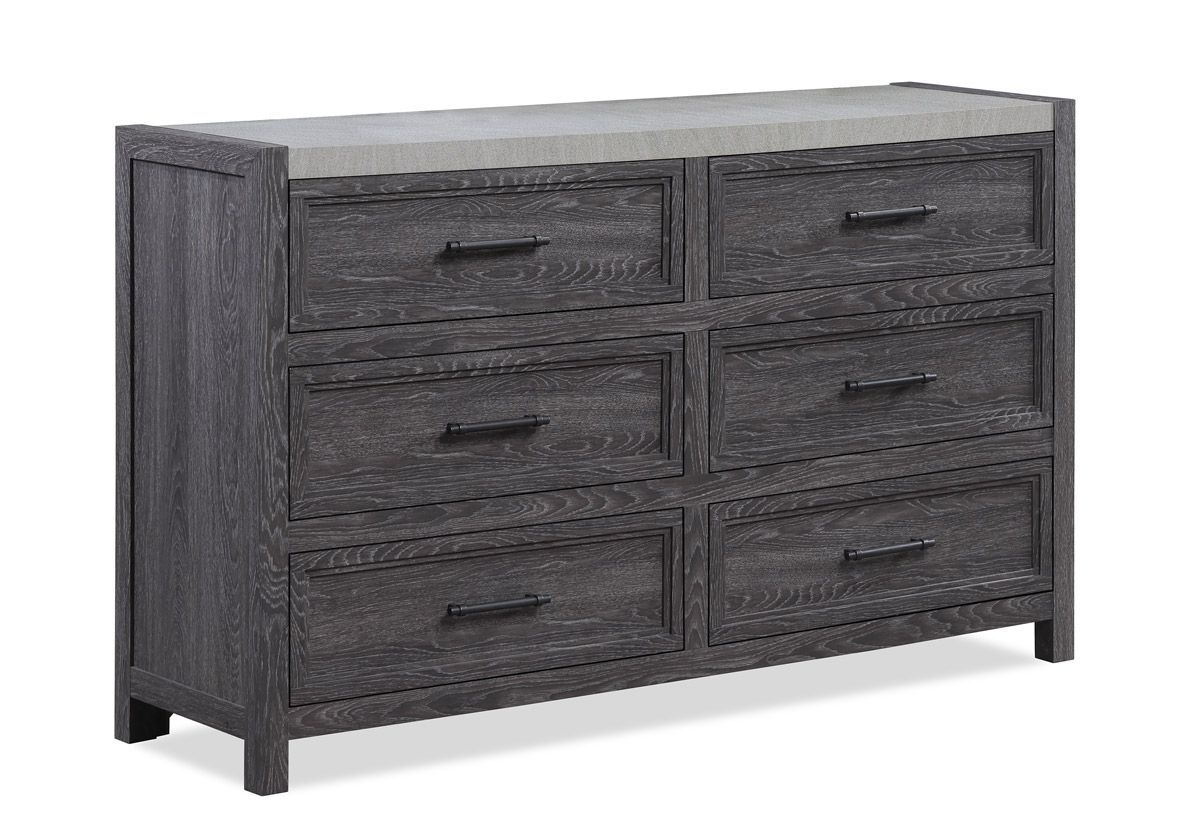 Loudon Rustic Grey Finish Dresser