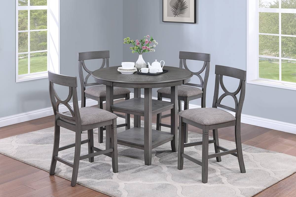 Luminar 5-Piece Counter Height Table Set