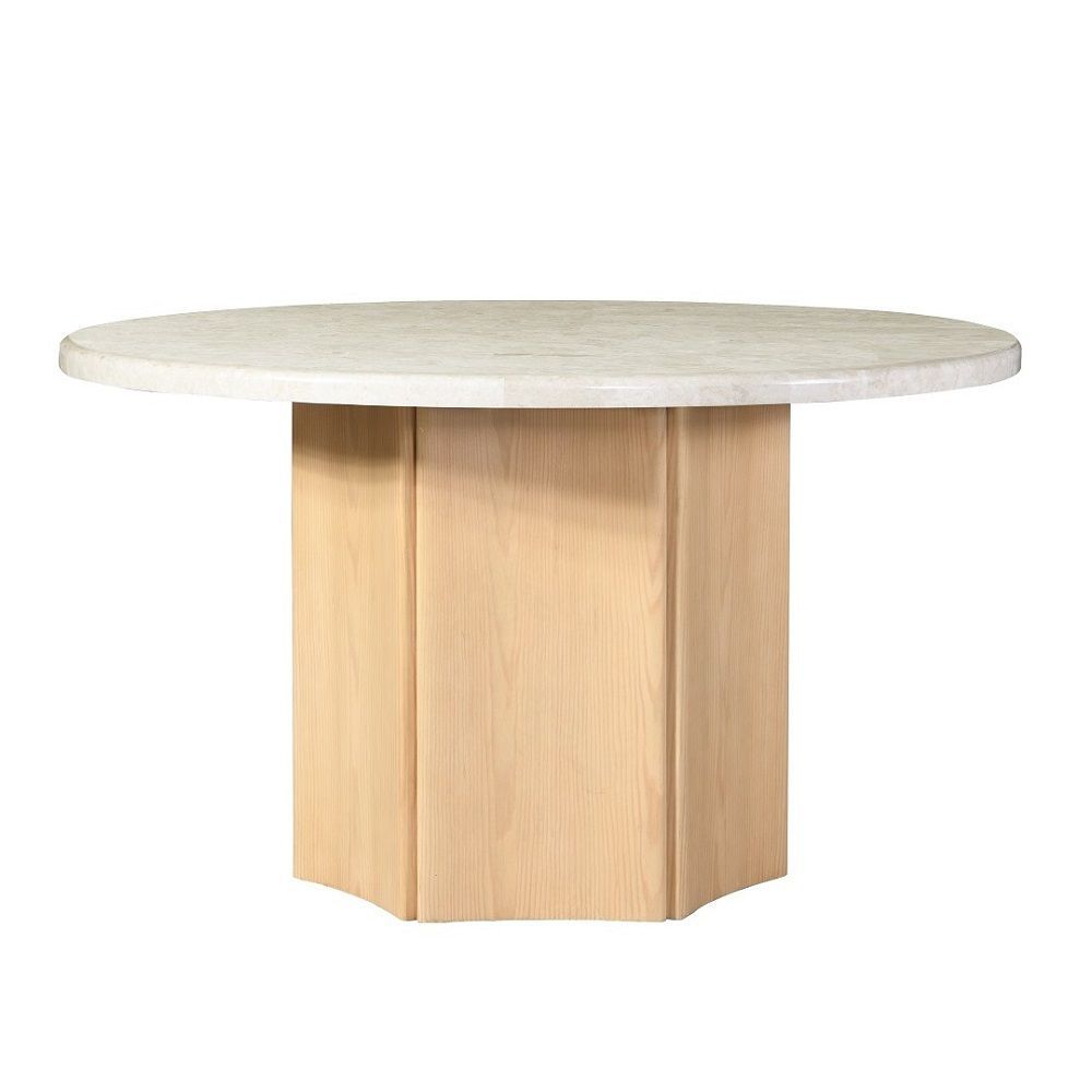 Luxa Round Marble Top Dining Table