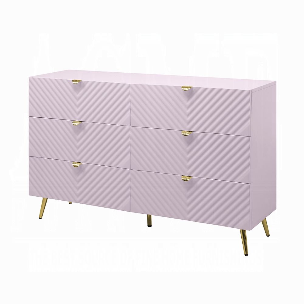 Luxor Pink Finish Dresser