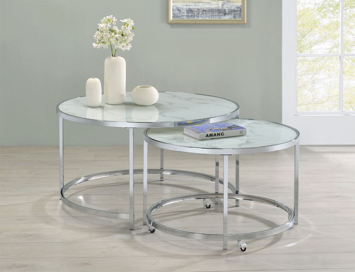 Macaulay 2-Piece Round Nesting Table