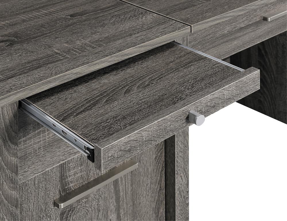 Makayla Rustic Grey Lift Top Desk Drawer