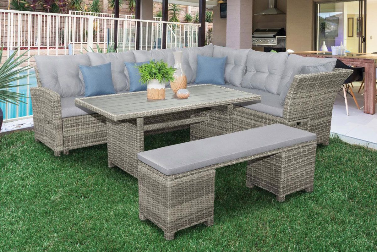 Malia 6-Piece Patio Sectional With Table Set