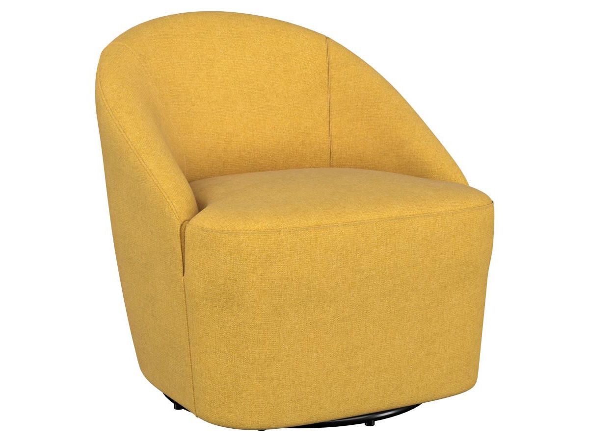 Maria Yellow Swivel Accent Chair