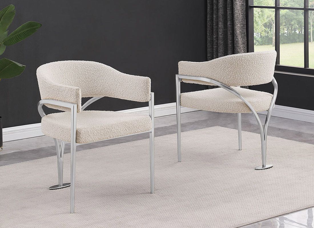 Marlee Cream Boucle Dining Chairs