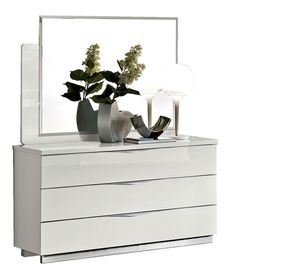 Matrix Italian White Lacquer Dresser