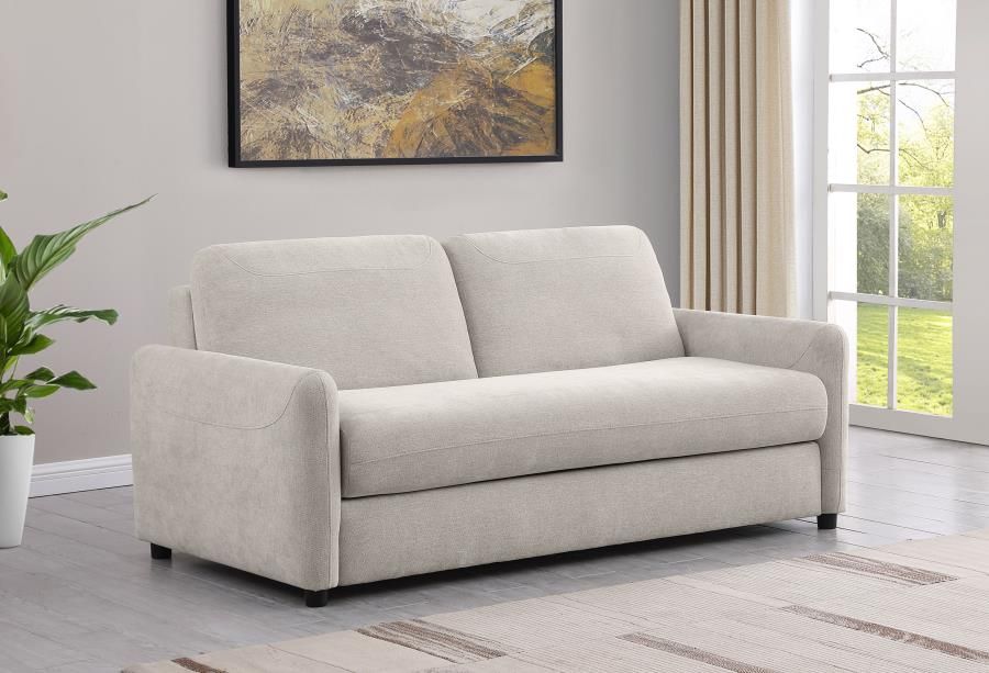 Mavis Beige Sofa Pull Out Sleeper