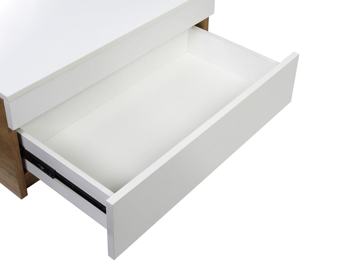 Maxim Coffee Table White Drawer