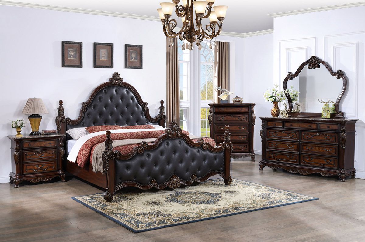 Melina Traditional Style Bedroom Set