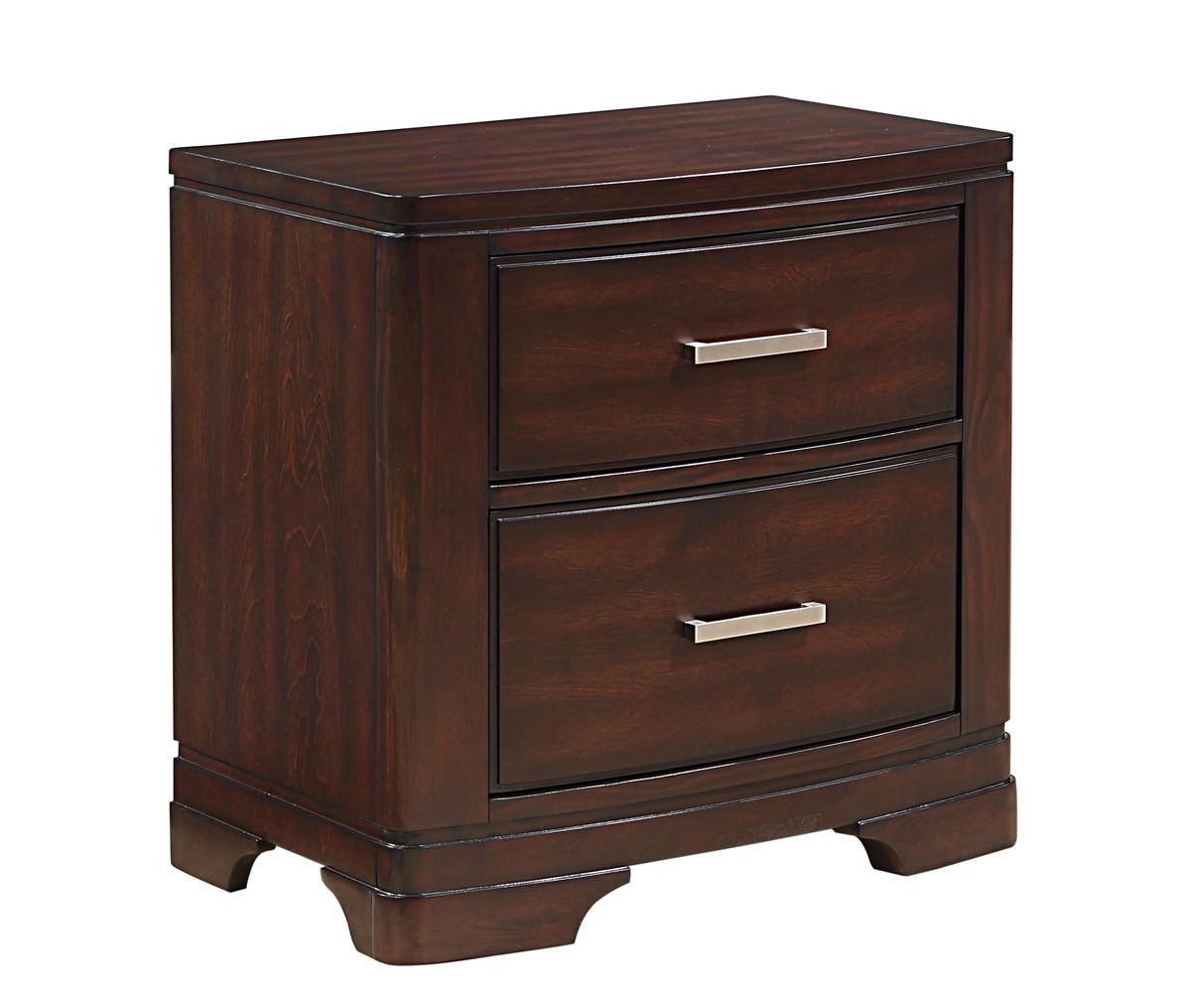 Meline Cherry Finish Night Stand