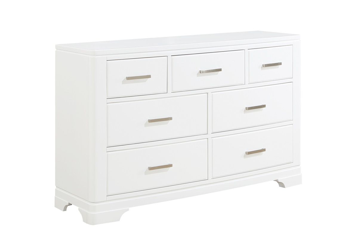 Meline White Finish Dresser