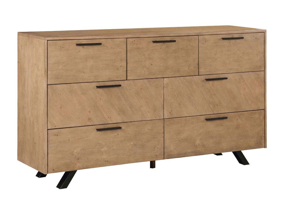 Mery Honey Brown Finish Dresser