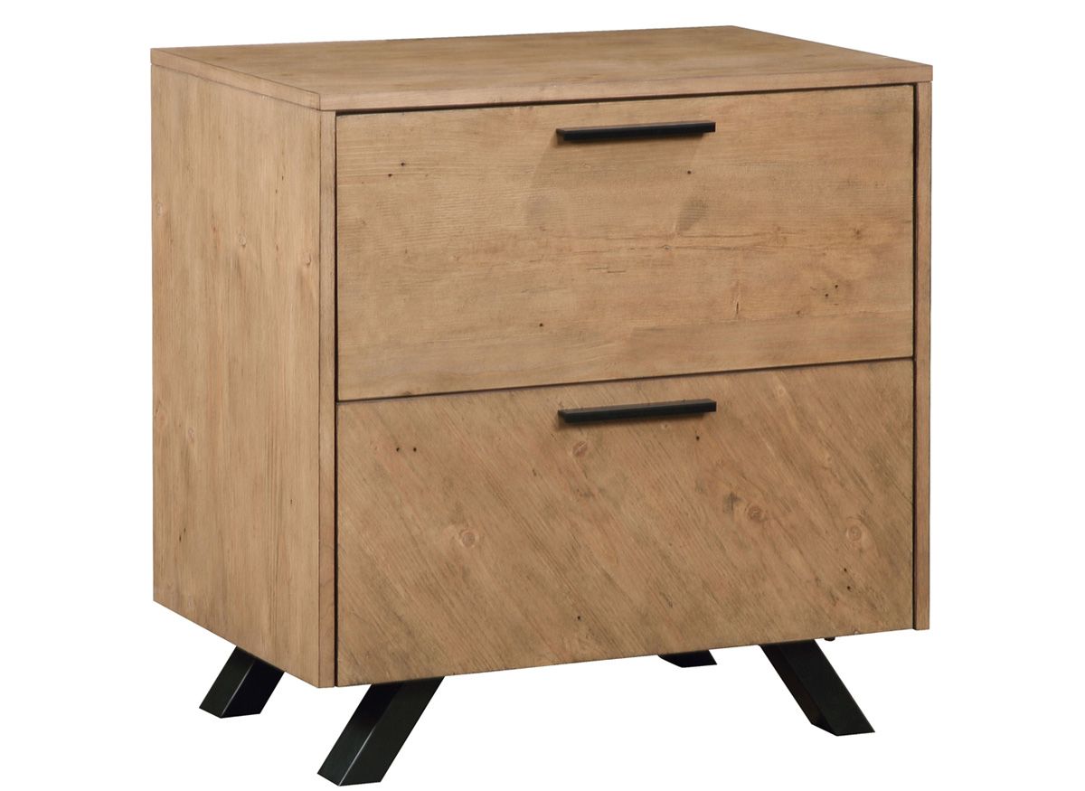 Mery Honey Brown Finish Night Stand