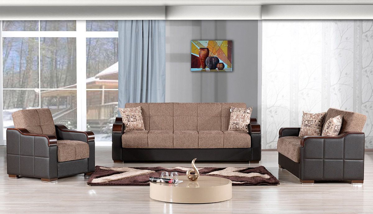 Metropol Brown Sofa Bed Collection