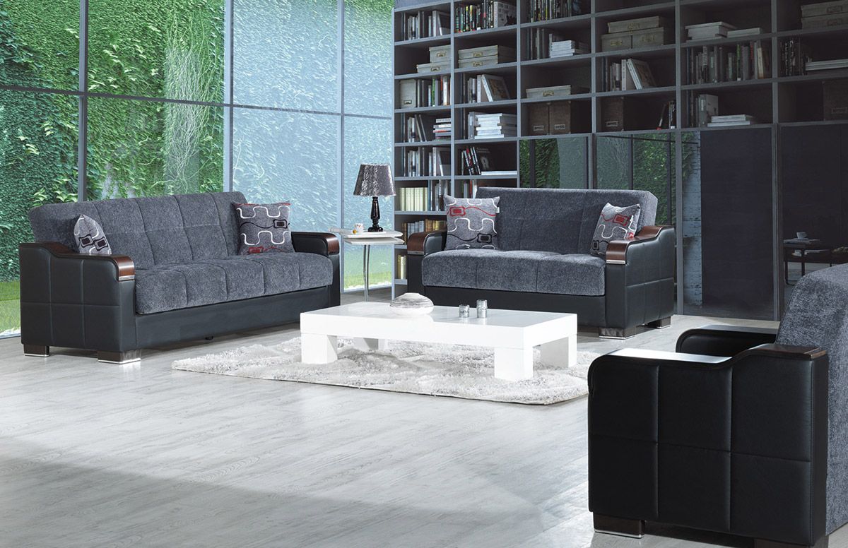 Metropol Grey Sofa Collection