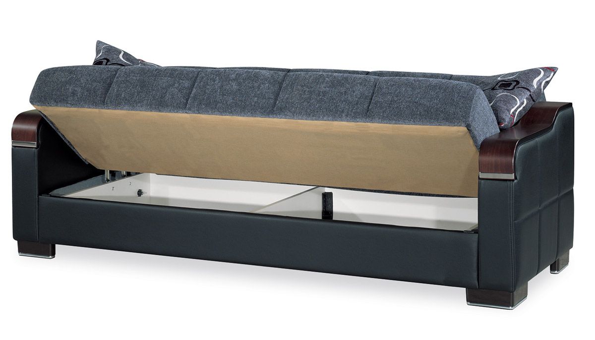 Metropol Grey Sofa Storage