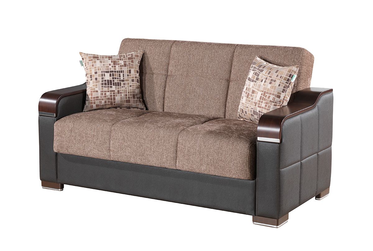 Metropol Brown Loveseat