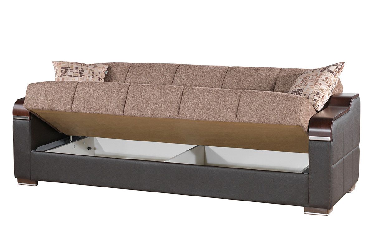 Metropol Brown Sofa With Storage