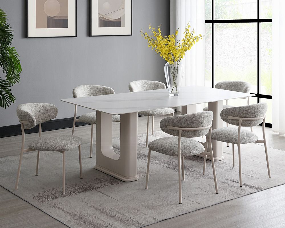 Midvale Ceramic Top Dining Table Set