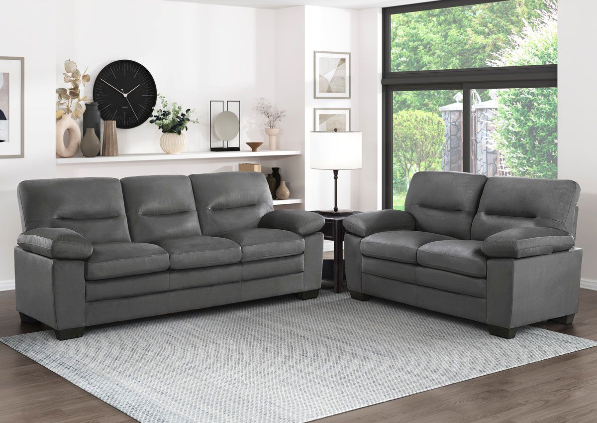 Milland Dark Grey Casual Sofa Set