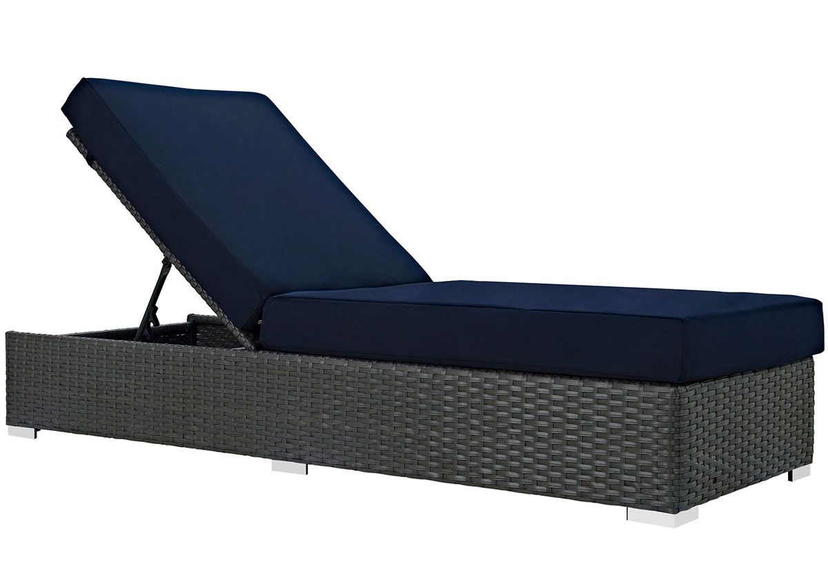 Miniato Navy Pool Area Chaise Lounge