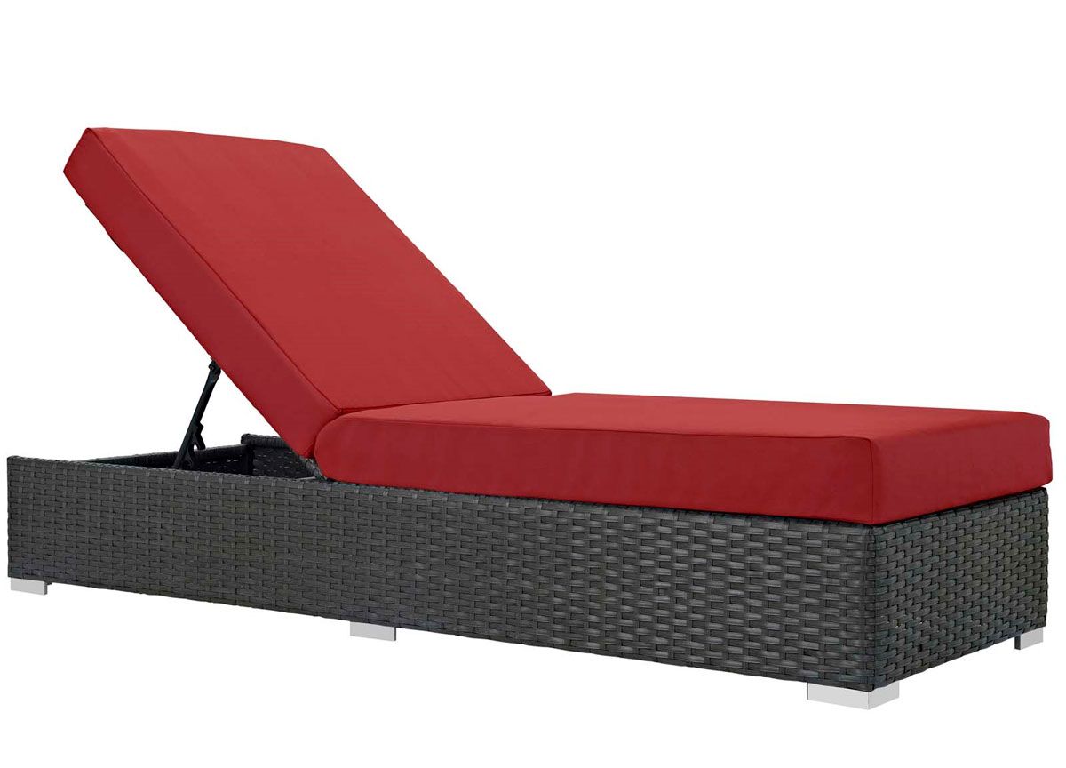 Miniato Red Pool Area Chaise Lounge