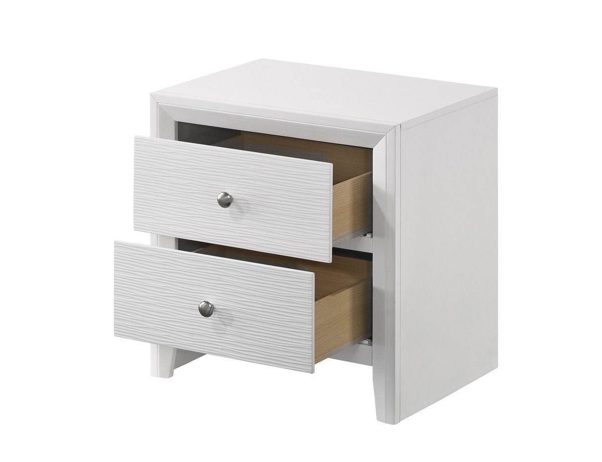 Modwell White Finish Night Stand