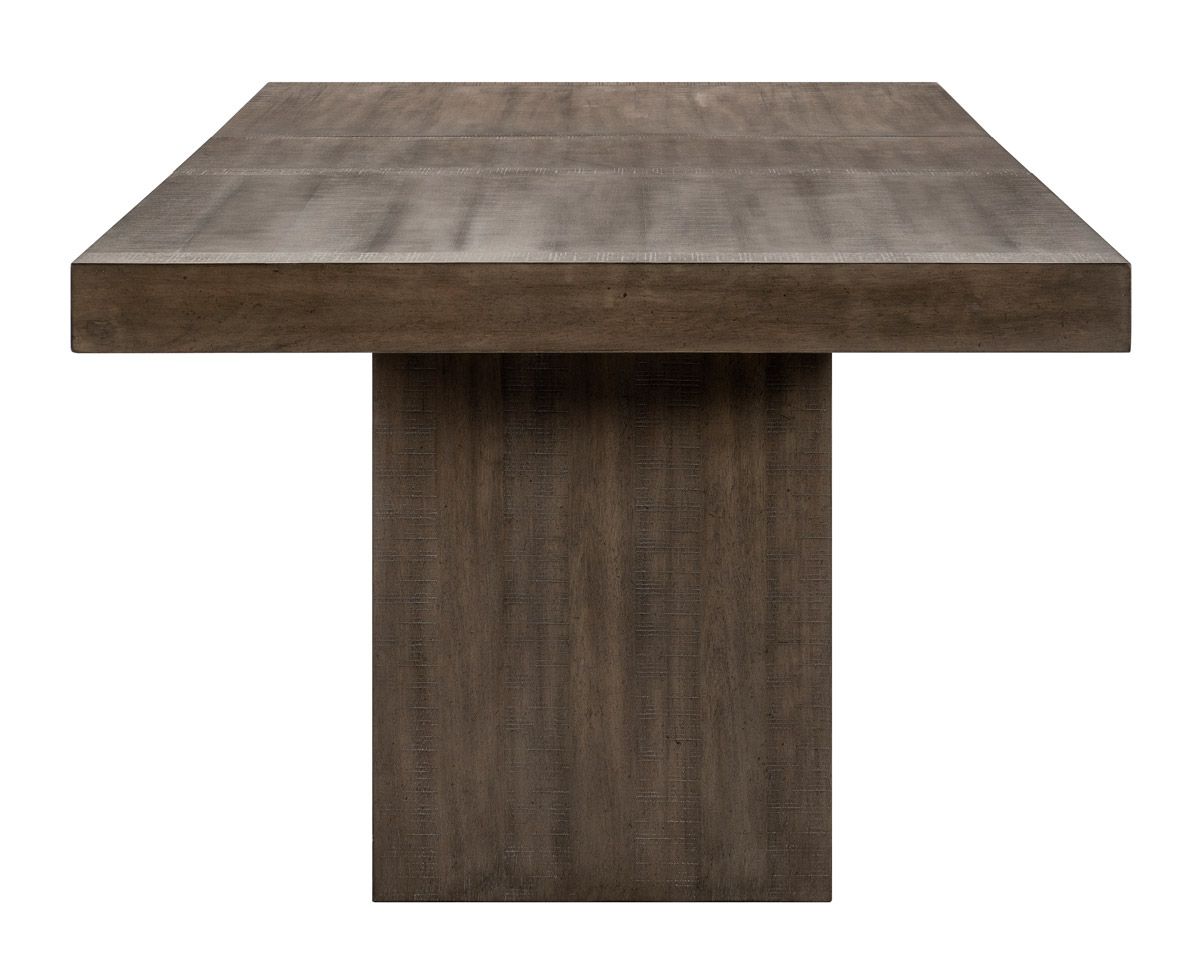 Monte Rustic Brown Dining Table Side