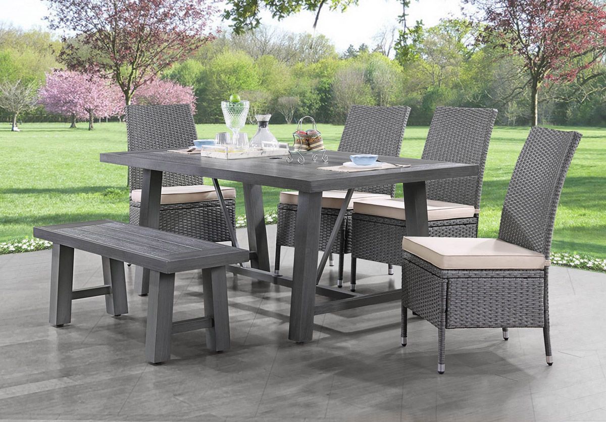 Morrilton Outdoor Dining Table 6-Piece Set