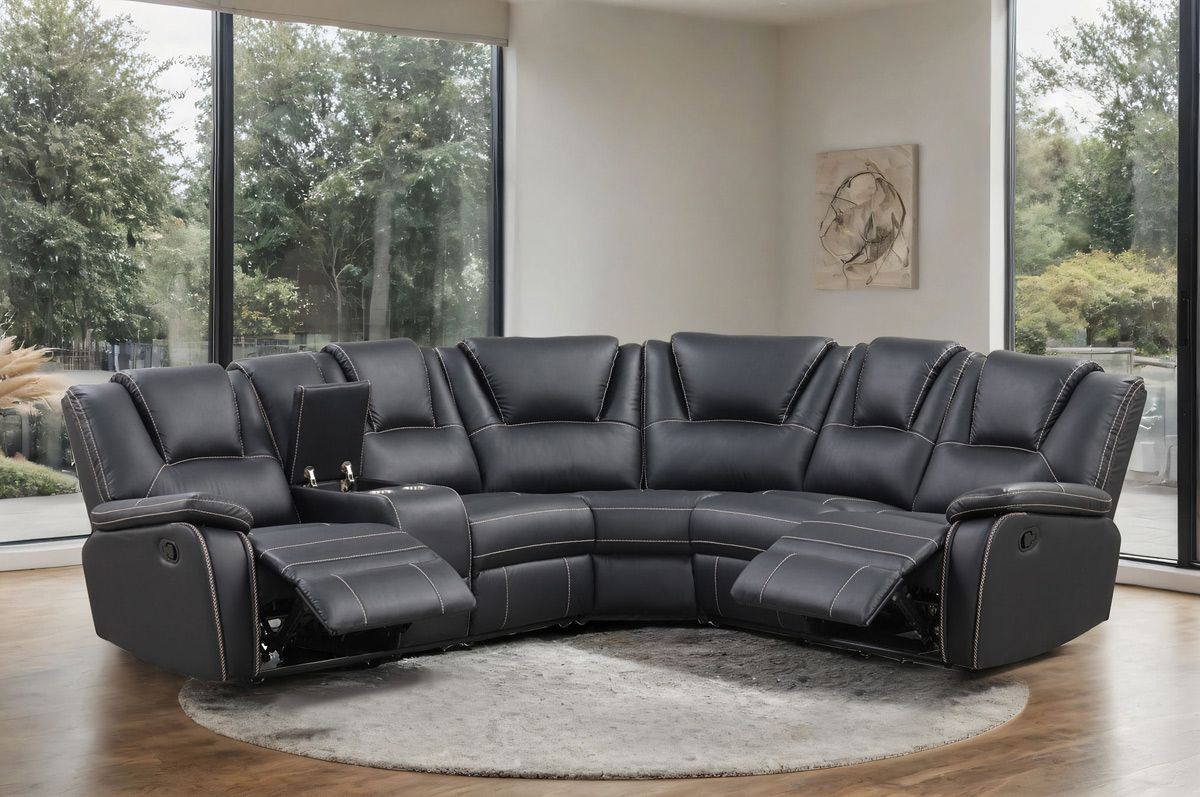 Morton Recliner Sectional With Console