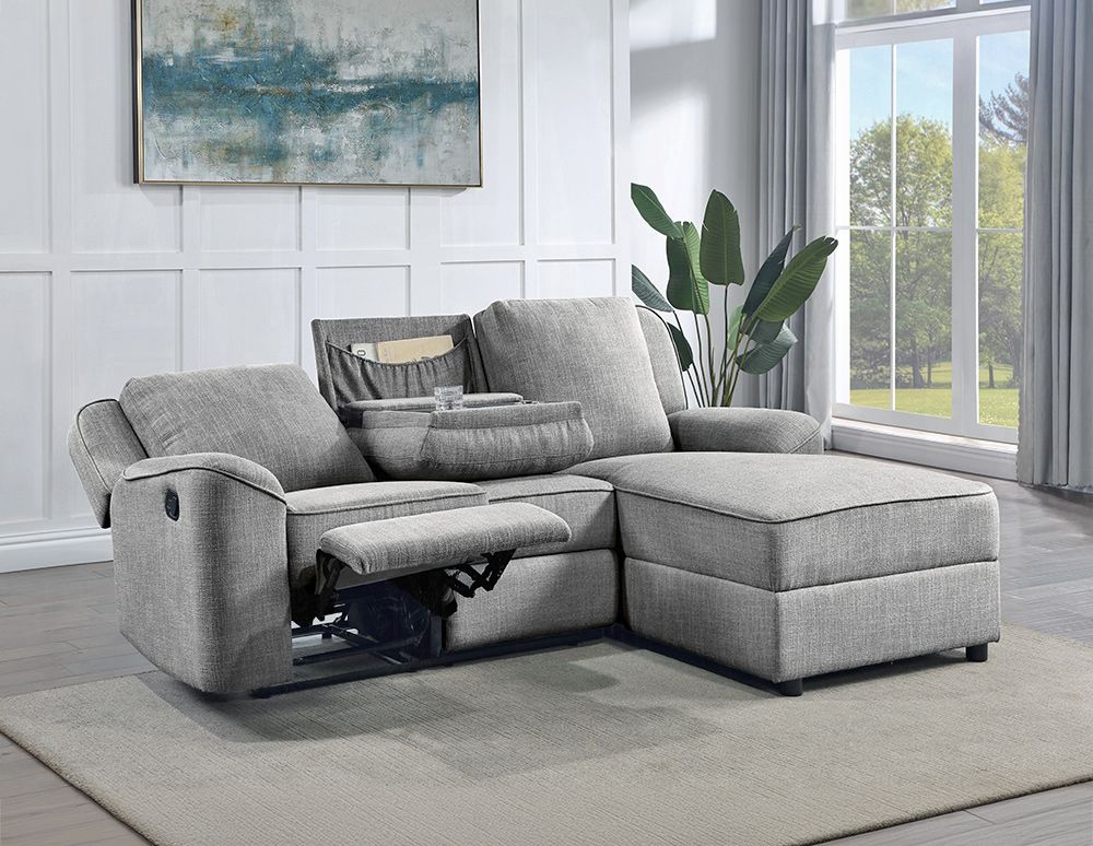 Mullan Recliner Sectional With Drop Table