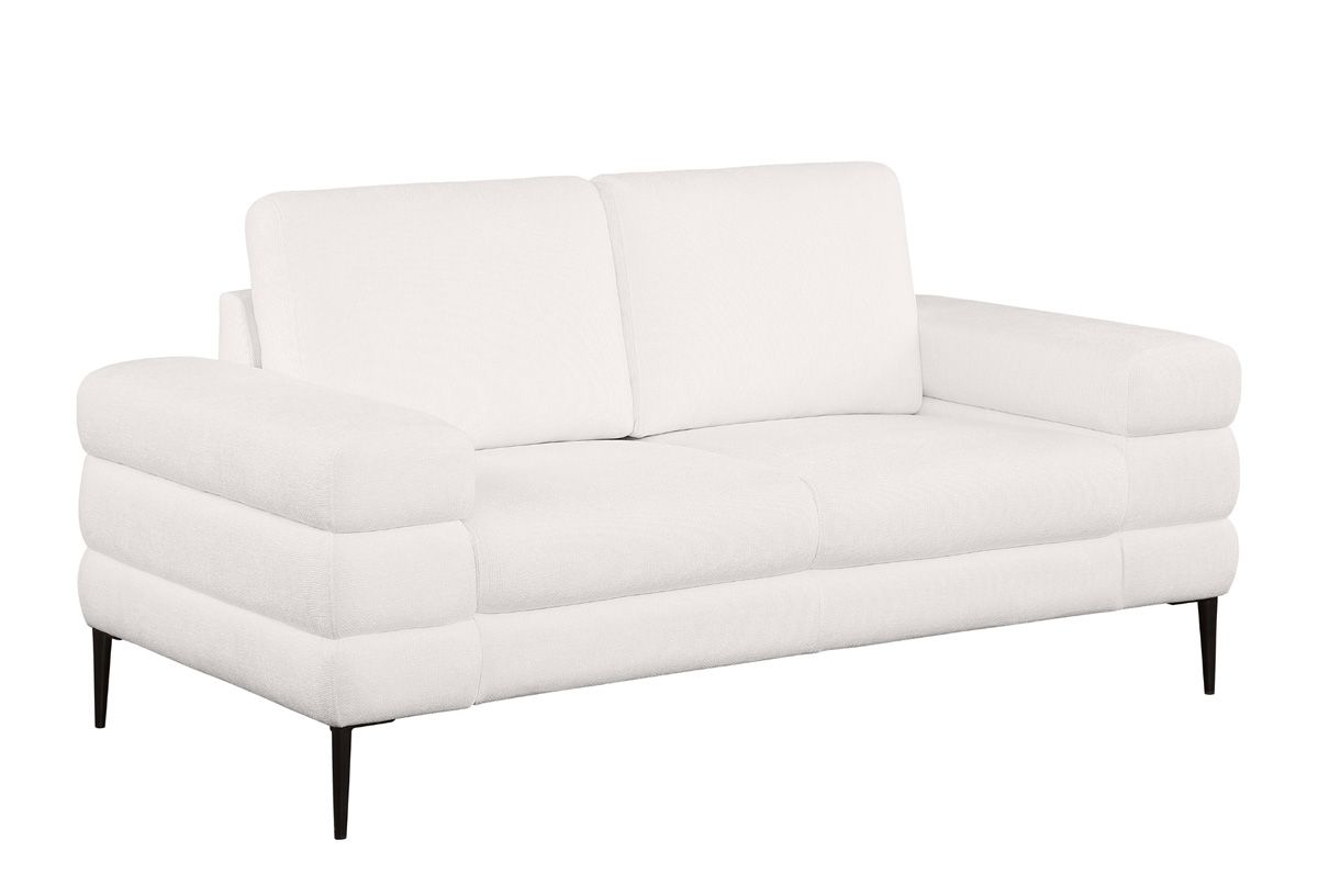 Myra Modern Loveseat With Track Arms