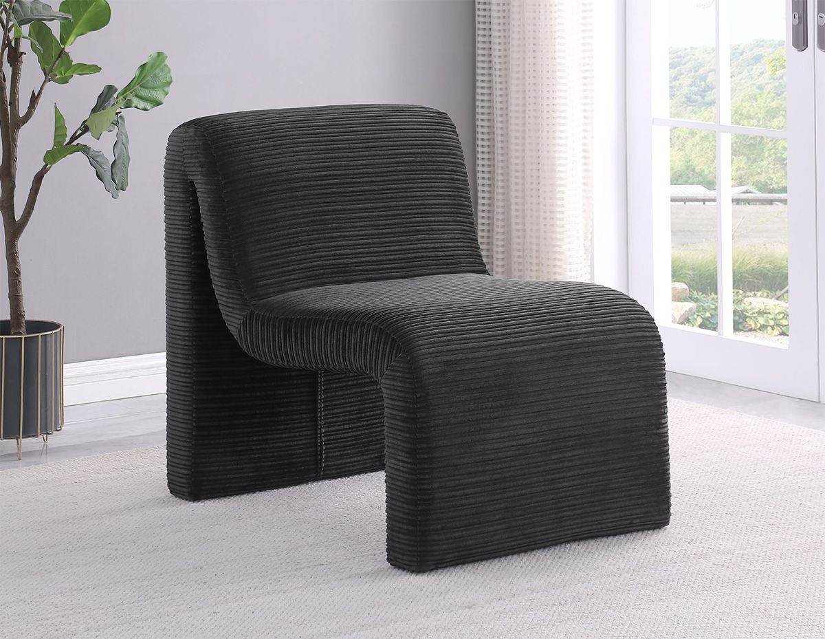 Nardos Black Accent Chair