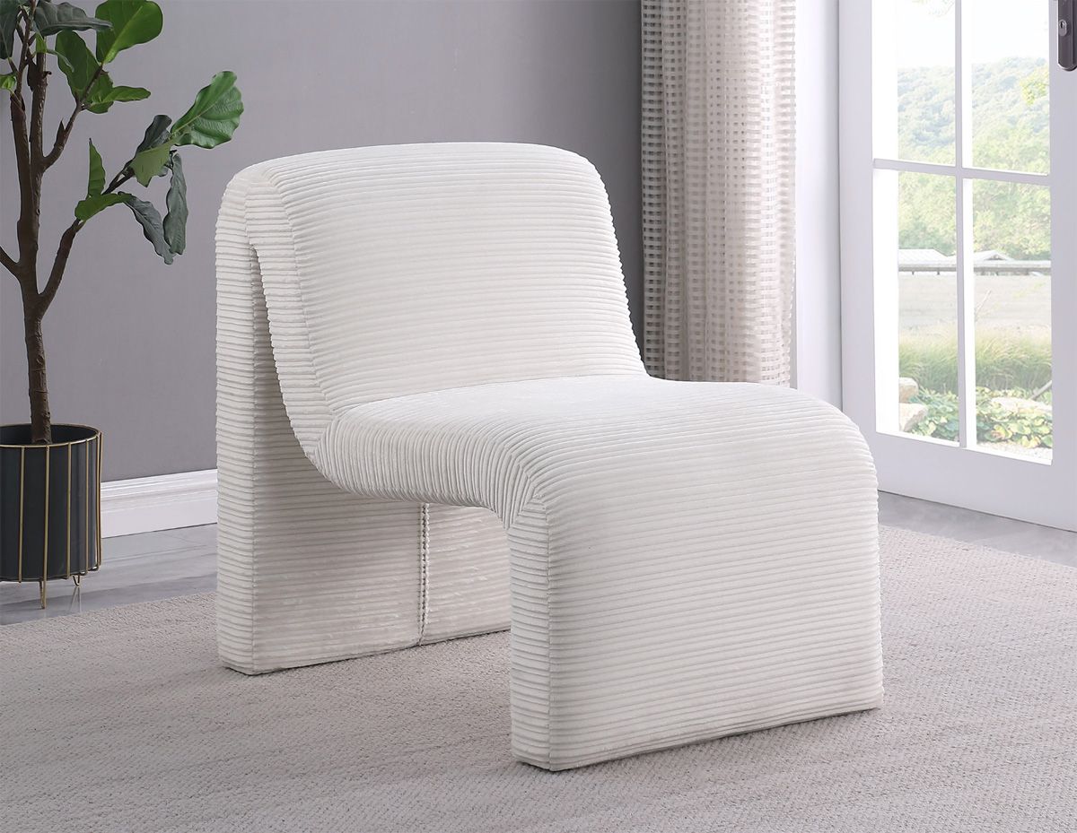 Nardos Curved Armless Accent Chair