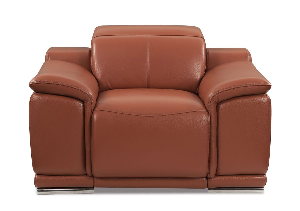 Nieves Camel Leather Power Recliner Chair