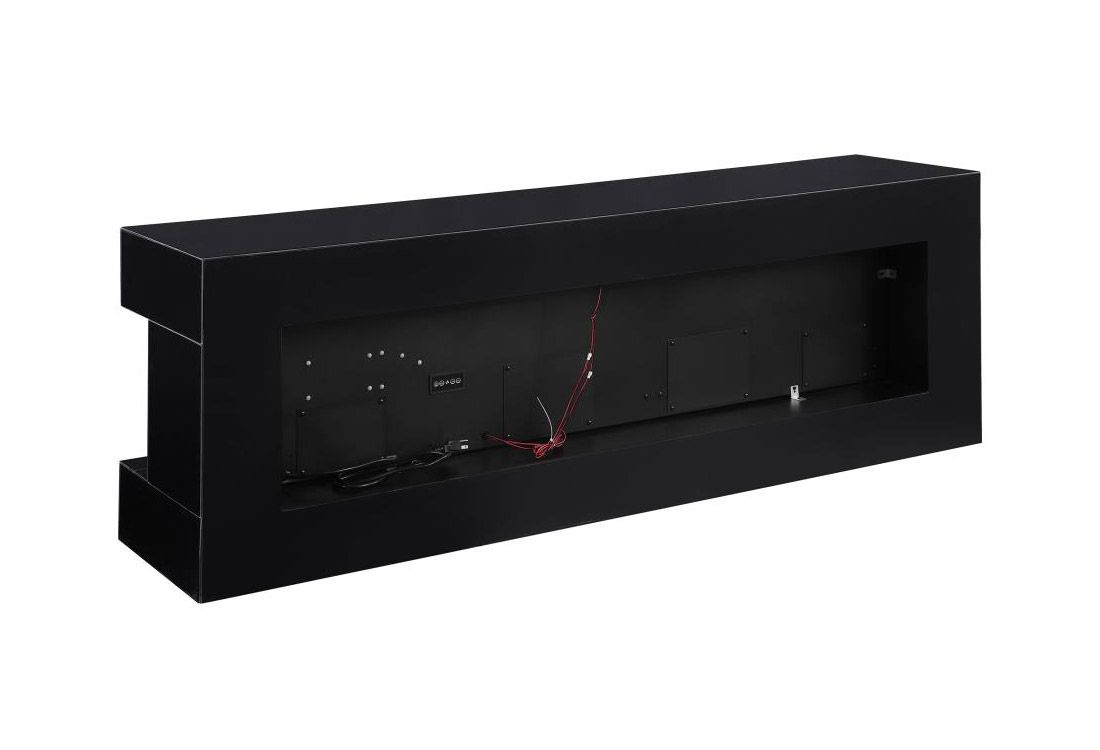 Norene Black Lacquer TV Stand Back