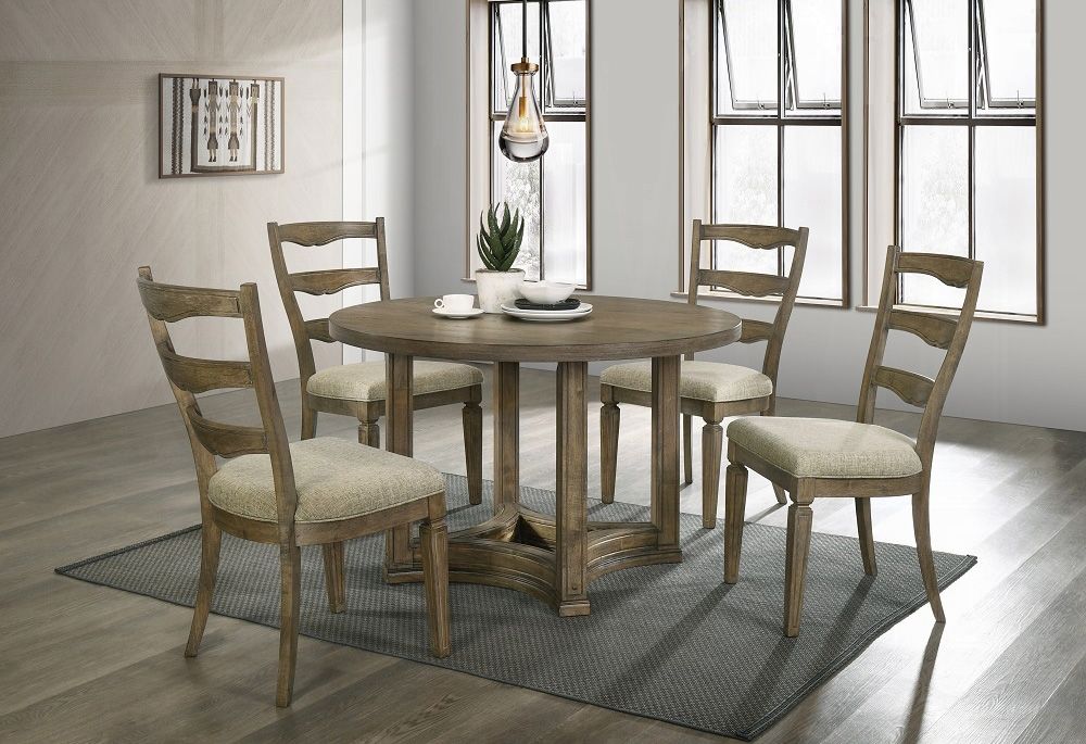 Norman 5-Piece Round Dining Table Set