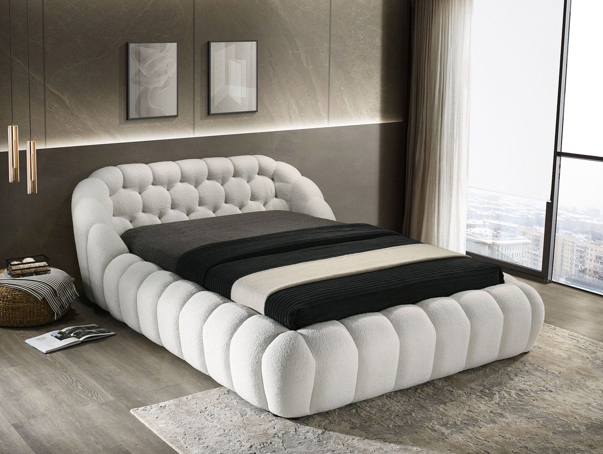 Norveg Modern Platform Bed White 