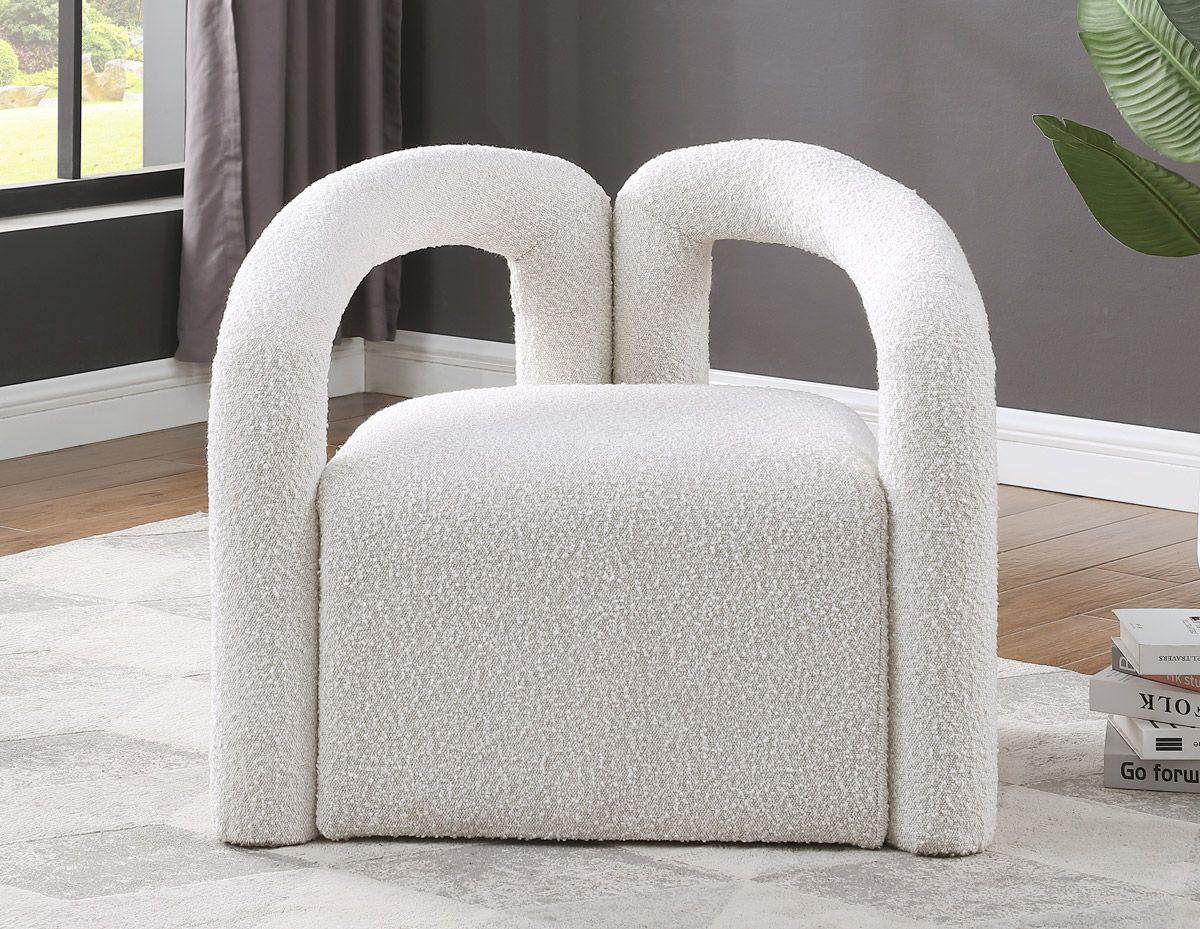 Pagero Cream Boucle Accent Chair 