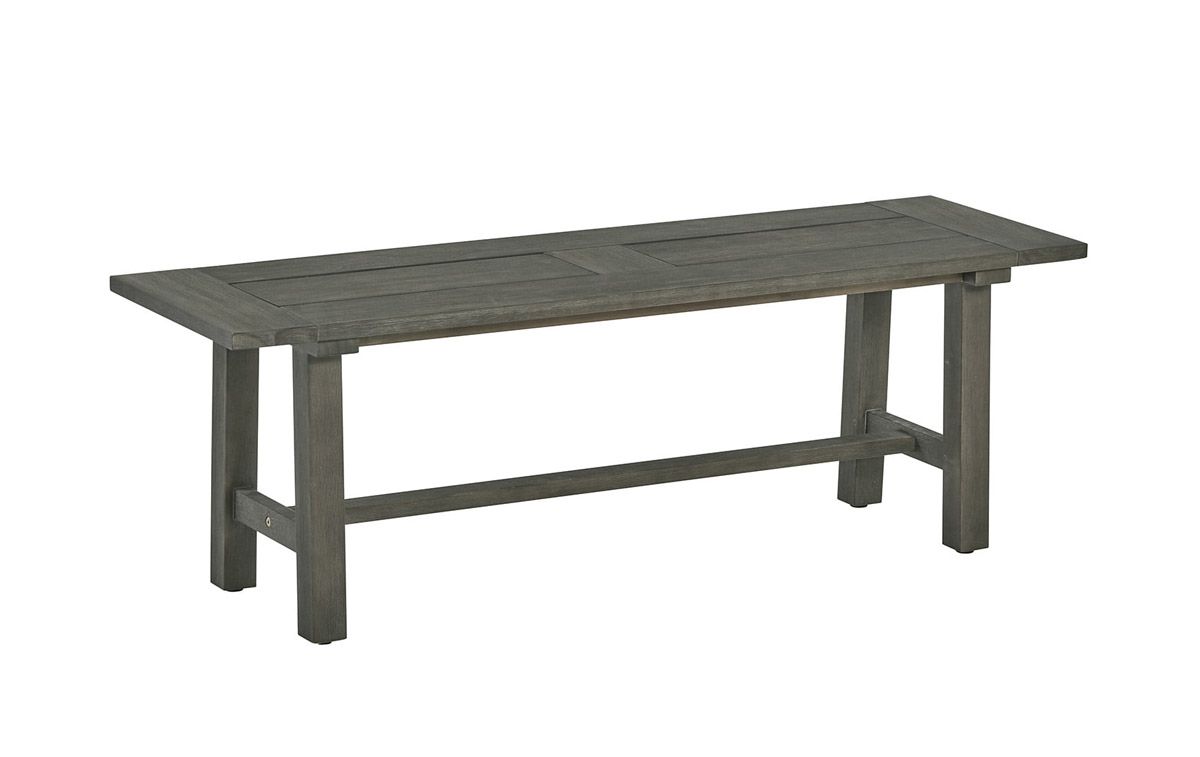 Palma Rustic Grey Outdoor Dining Bench