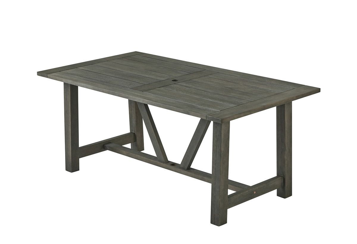 Palma Rustic Grey Outdoor Dining Table