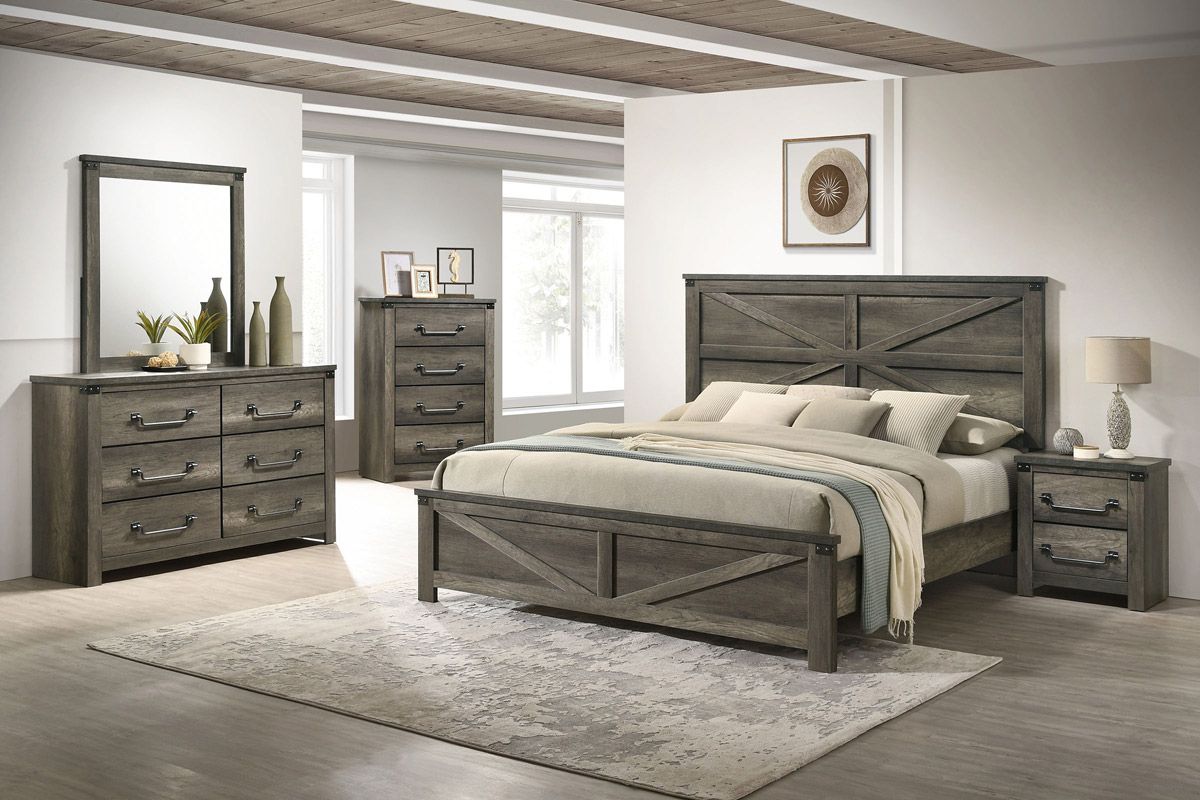 Palomino Rustic Farmhouse Bedroom Set