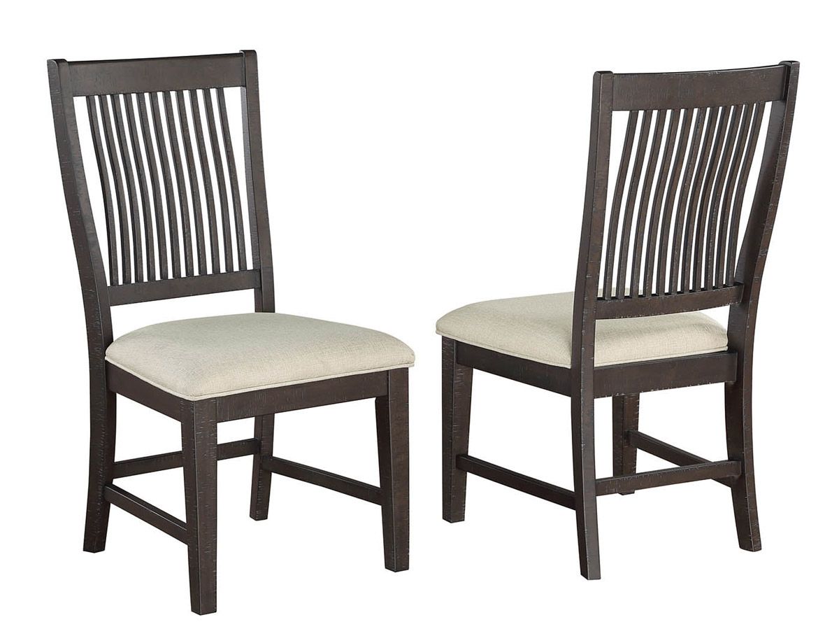 Paton Salvaged Brown Finish Dining Chairs